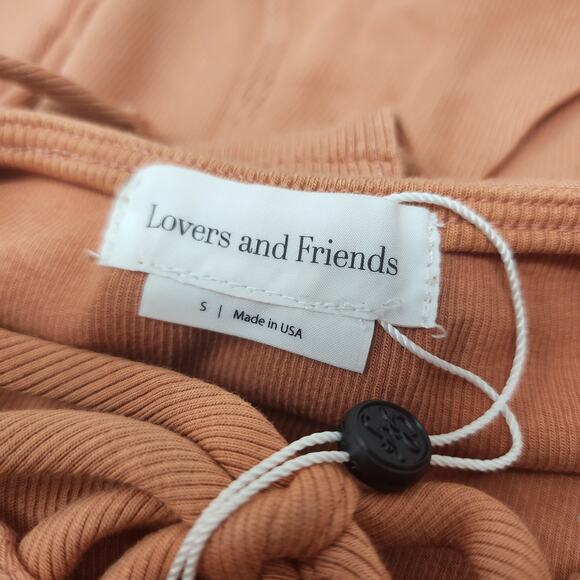 Lovers + Friends Johnson Open Back Thong Bodysuit In Terracotta Size Small - Picture 3 of 6